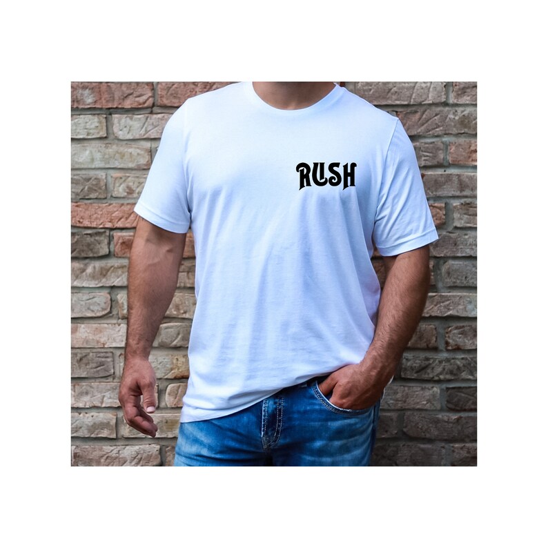 Rush Tee Shirt Rush Tshirt Rush T Shirt Rush Band Rush Gift Rush Gift