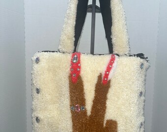Peace Symbol Tote Reversible