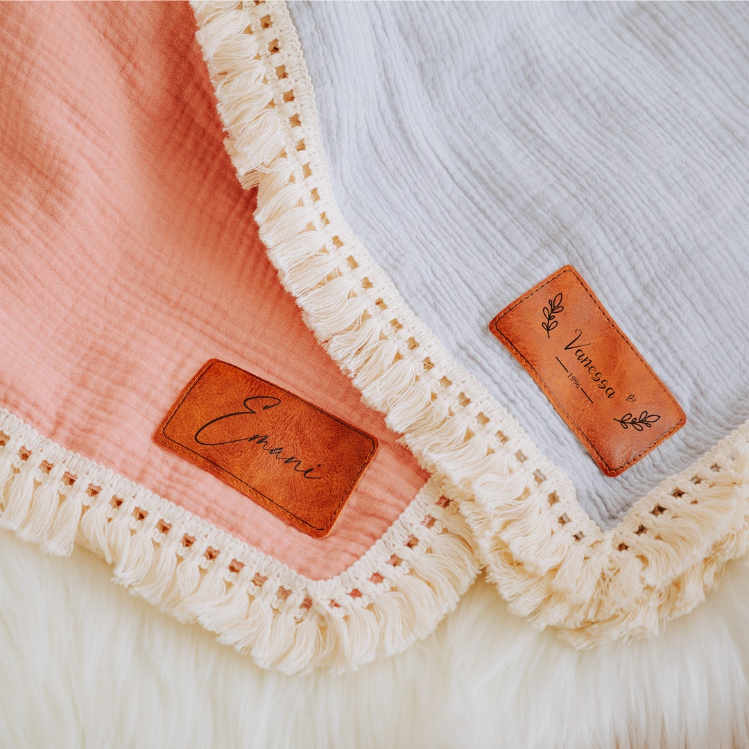 Personalized Fringe Baby Blanket Newborn Photoshoot Blanket Etsy