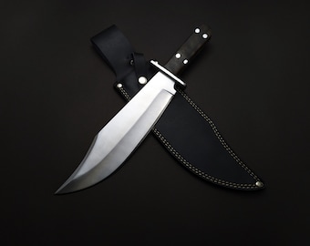 Condor Undertaker Bowie Knife: Stainless Steel Hunting Knife with Walnut Wood Handle