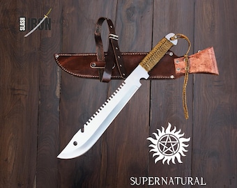 Supernatural Dean's Machete: 18.5" Handmade Stainless Steel Prop Replica