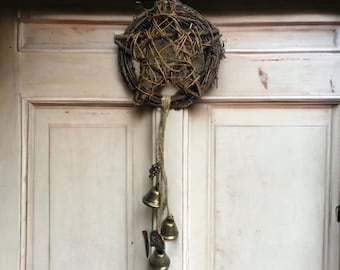 Pentacle Witch Bells: Ward Off Negativity with Enchanting Chimes, Pentacle Bells, Protection Bells, Pagan Bells, Witchy Décor, Handmade