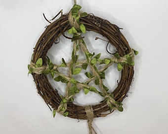 NEW!!! Pentacle Wreath Witch Bells - Enchanting Protection for Your Sacred Space, Pentacle Bells, Pagan Bells, Witchy Décor, Handmade