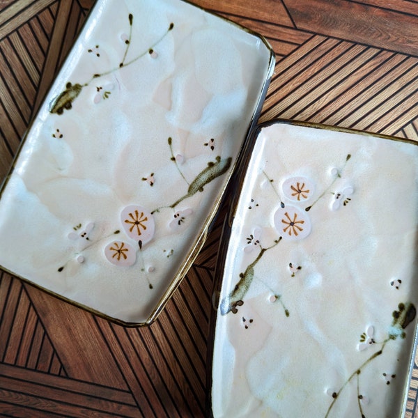 Cherry Blossom Plate Etsy