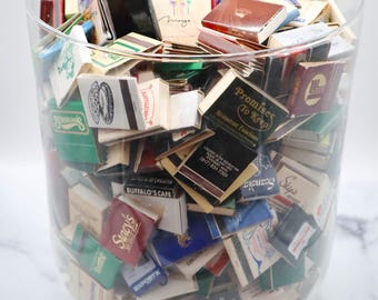 Vintage Matchbook Lot of 20 Matchbox Random from '70s-00's Restaurants Travel Advertising