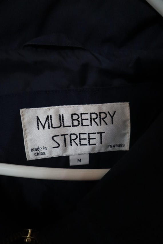 Vtg Mulberry Street Coat Jacket Windbreaker Size M 100% Cotton