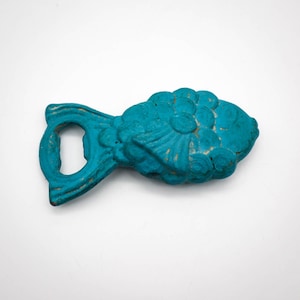 Vintage Heavy Cast Iron Tropical Fish Bottle Opener Barware | Tiki | Nautical | Coastal