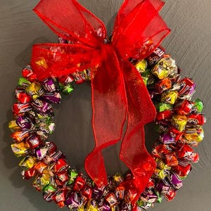 Foil Wrapped Candy Wreath