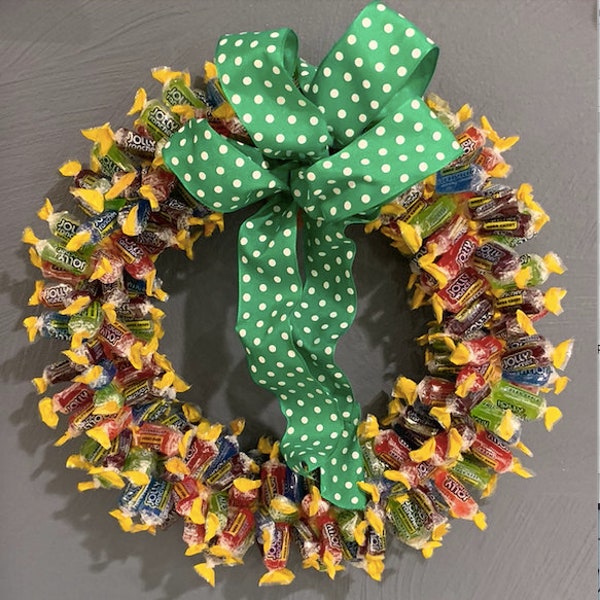 Jolly Rancher Candy Wreath