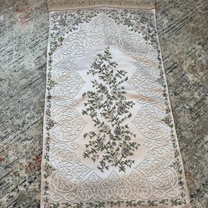 Sejadah otomana, esteras/alfombras de oración de lujo de alta calidad (rosa)
