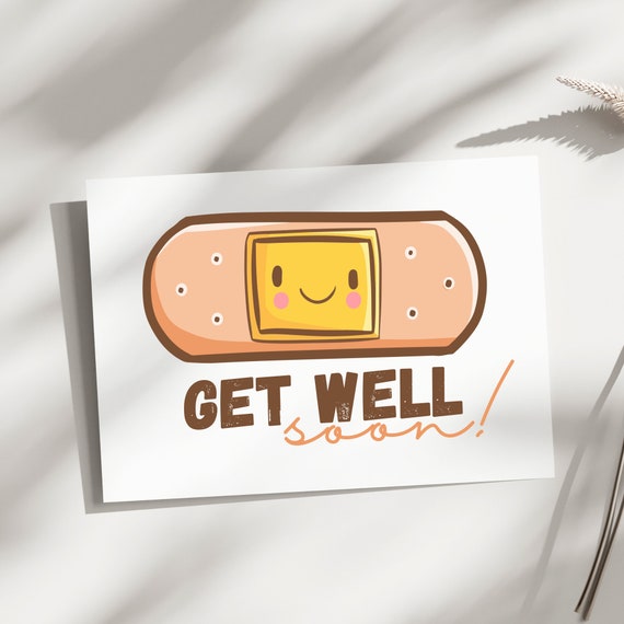 Get Well Card, Get Well Soon, Cute Get Well Card, Funny Get Well