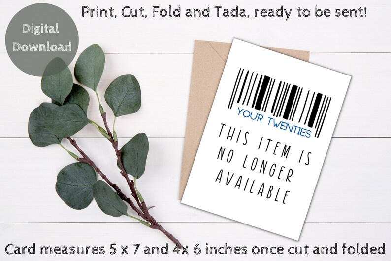 Printable 30th Birthday Card Funny Birthday Card Digital - Etsy