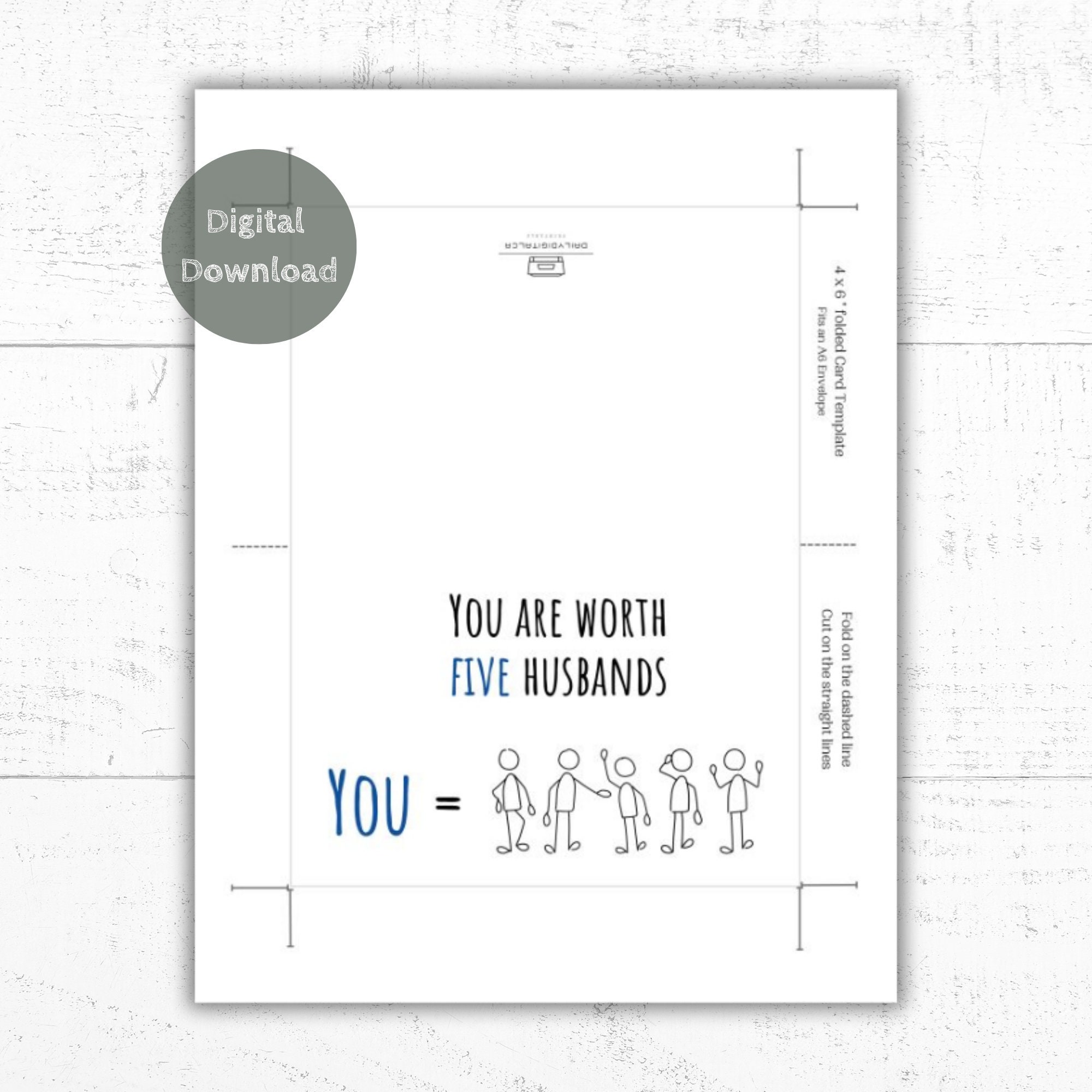 Printable Funny Birthday Card for Husband Printable Birthday - Etsy