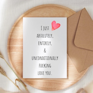 Anniversary Card, Valentines day, Happy Birthday card for Husband, Card for Wife, boyfriend, girlfriend, partner, Cute Anniversary Card