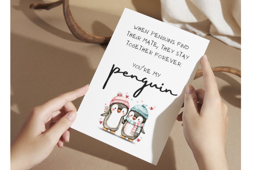 Central 23 Popup Cards For Fiancé - Penguin Engagement Card 3D - Love Pop Up Card For Girlfriend - Cute Penguin Gifts For Him Hair - Wedding Cards For - View #3