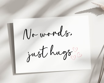 Printable card for friend, Difficult day, Encouragement card, Just because card, cheer up card, here for you, hard time, best friend card