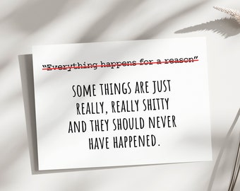 Printable sympathy card, sorry card, get well card, thinking of you, cancer card, encouragement card, condolences card, apology card, fee