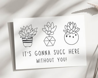 Printable farewell card Goodbye Card for coworkers leaving for new job Funny Card leaving for new job card Printable funny farewell Card