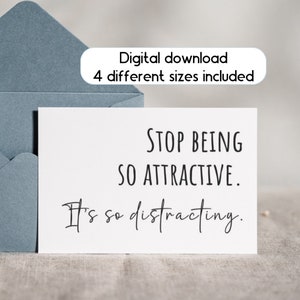 Printable Anniversary Card, valentines day Card for Wife, boyfriend, girlfriend, partner, Cute birthday Card, Card for him, for her