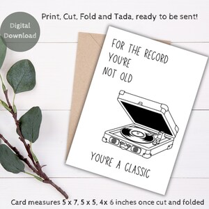 Printable Birthday Card Funny Birthday Card for Grandpa or Dad Birthday ...