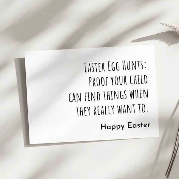 Funny Easter Card for mom, dad, grandma, friends, bestie, funny Easter Card, Funny Easter Egg hunt cards for husband, wife printable digital