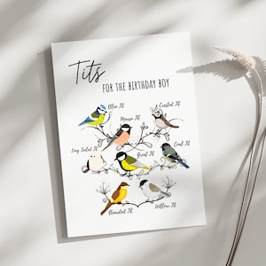 Carte d'anniversaire drôle, carte d'anniversaire drôle d'observateur d'oiseaux, carte d'anniversaire d'amant d'oiseau, carte pour lui, meilleur ami, petit ami, mari, frère, papa