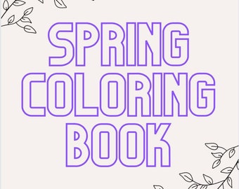 Spring Children's Coloring Book