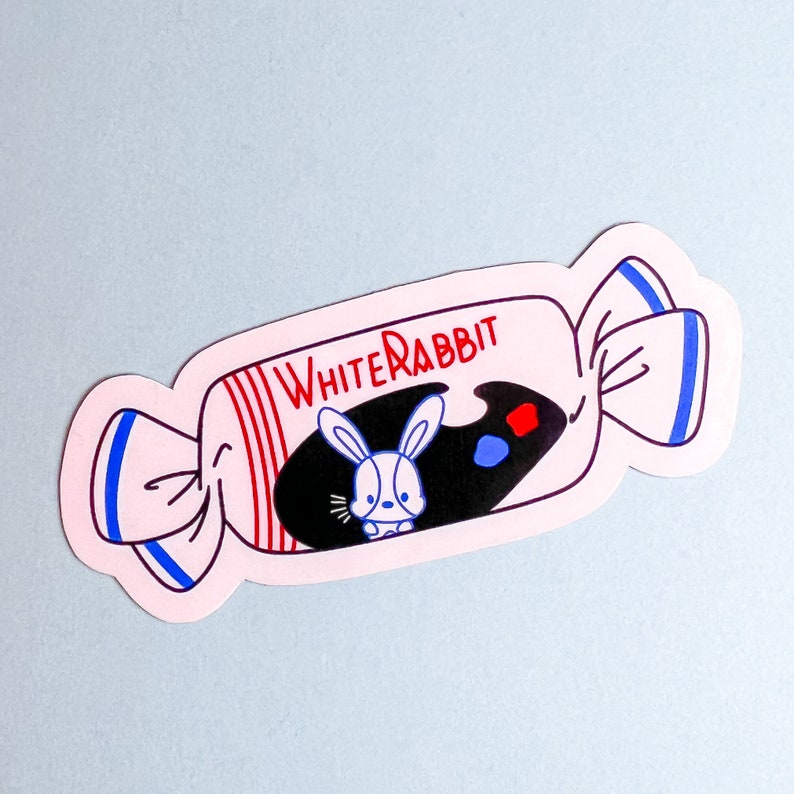 White Rabbit Candy Cute Kawaii Corgi Cookie Vinyl Diecut Sticker With ...