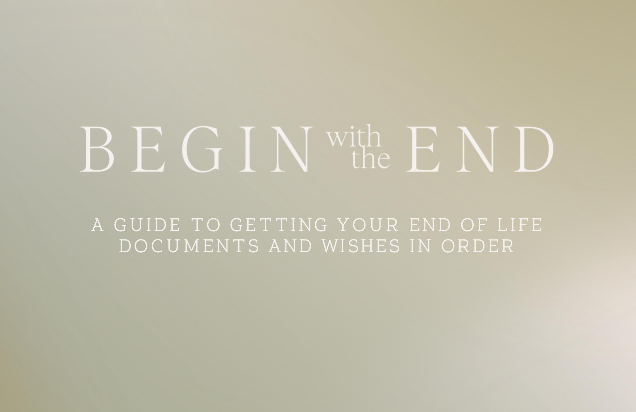 End Work Book End of Life & Legacy Planning Workbook - Etsy