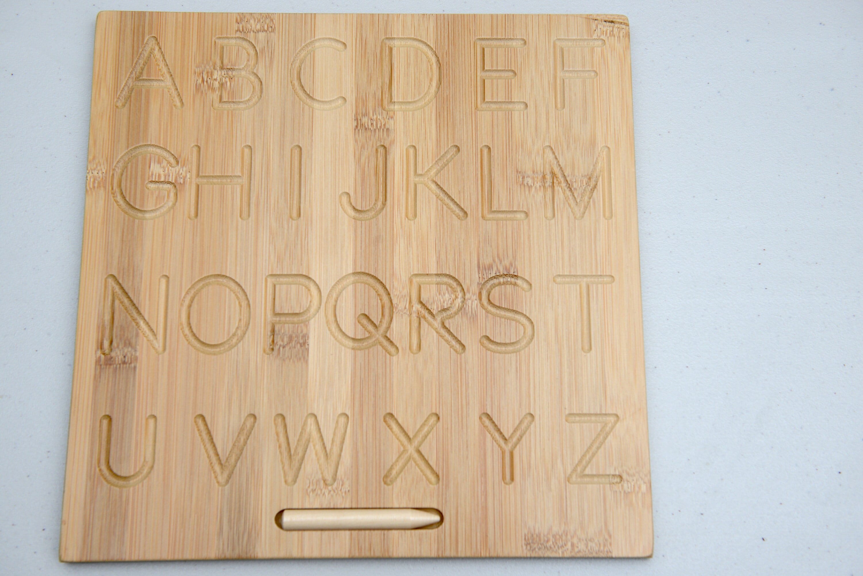 Wooden Alphabet Tracing Board Montessori Toys for 2 3 4 5 Year Old