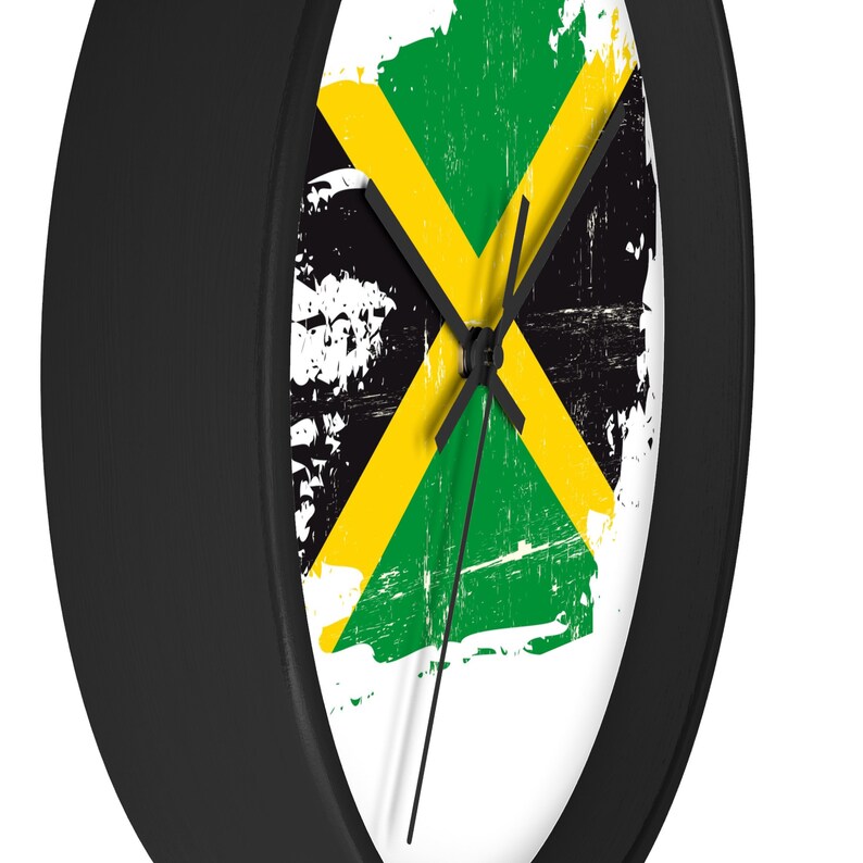 Jamaican Flag Wall Clock Etsy
