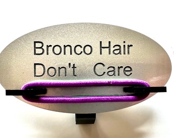 Bronco SunVisor Elastic Hair Tie Holder- Bronco Hair Don't Care- now with more colors!