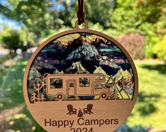 Class C RV Sun Catcher -Personalize one for yourself or great to give as a gift.