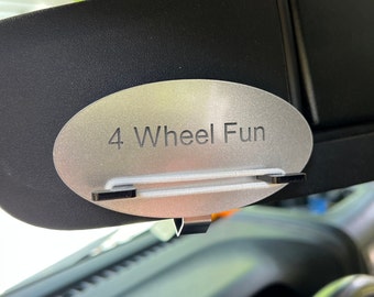 Sun Visor Elastic Hair Tie Clip - 4 Wheel Fun