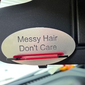 Sun Visor Elastic Hair Tie Holder - Messy Hair Don&#39;t Care