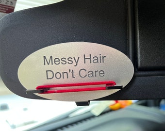 Sun Visor Elastic Hair Tie Holder - Messy Hair Don't Care