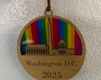 Washington D.C. Pride Sun catcher Monuments