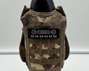 Bronco Tactical Vest Coozie for bottles or cans...PERSONALIZED!