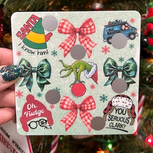 Christmas Movies & Bows Scratch Off Challenge