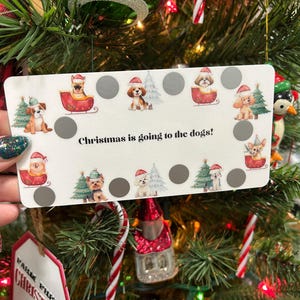 Christmas is Going to the Dogs! Scratch-off Savings Challenge