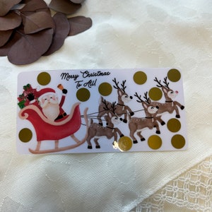 Merry Christmas to All Scratch Off Savings Challenge - Save 55
