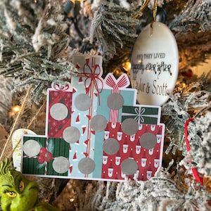 Stack of Presents Scratch Off Savings Challenge - Save 115