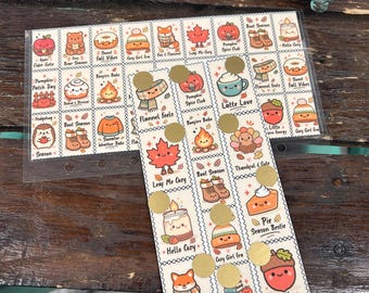 Smiling Fall Stamps Savings Challenge