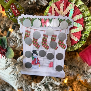 Christmas Fireplace Scratch Off Savings Challenge - Save 45