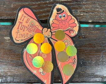 It's Turkey Time Bow Scratch Off Savings Challenge