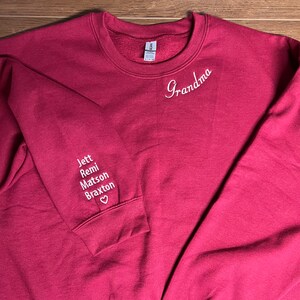 Personalized crew sweatshirt
