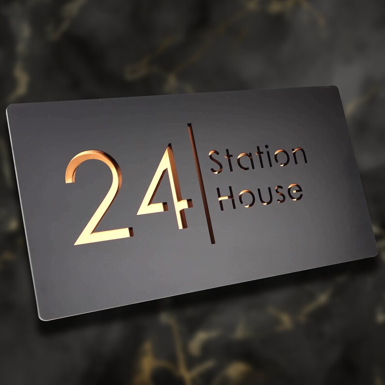 Acrylic Numbers, Address Sign, Address Number, Modern House Numbers