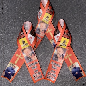 Custom Memorial Ribbons for Funeral Home-going Service
