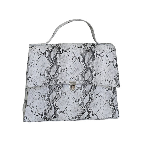 Gray satchel handbag sale