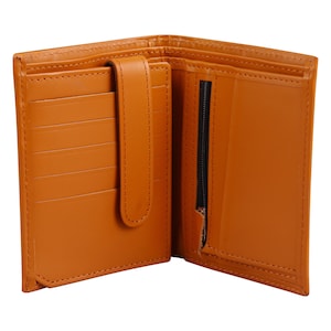 Cartera de cuero marrón para hombre Regalo personalizado para él, novio, marido, regalos de papá